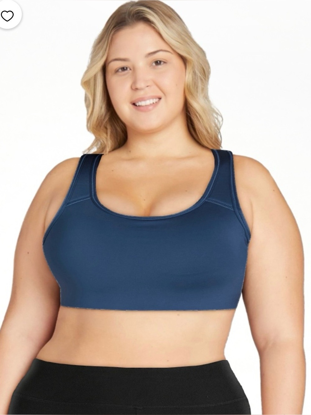 AVIA Racerback Sports Bra Medium Blue NWT XXXL